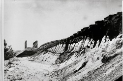 Railway lines washed away