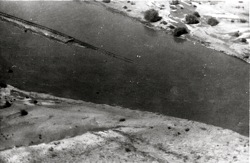 Floods in Heide-Tsumis. Railway line washed away. January 1934